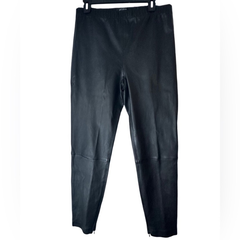 St. John Black Leather Pants​​